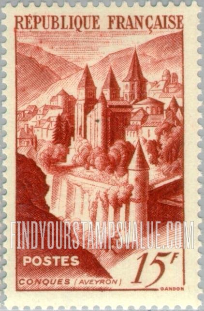 FindYourStampsValue: View of Conques