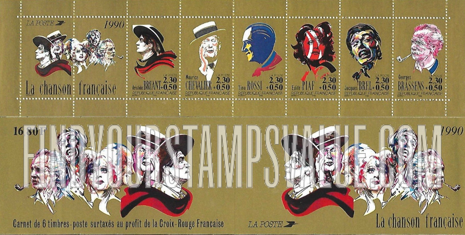 FindYourStampsValue: SEMI-POSTAL - Chanson- singers