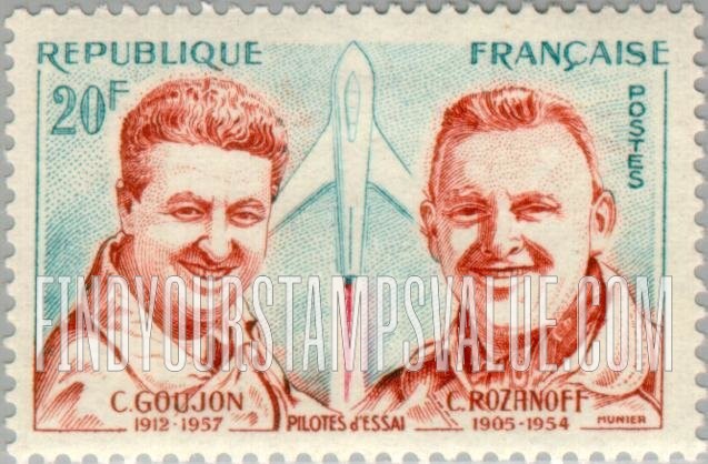 FindYourStampsValue: Pilots Goujon and Rozanoff