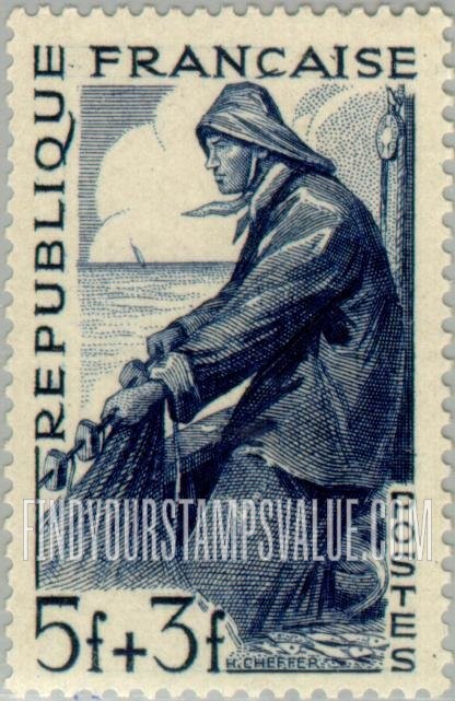 FindYourStampsValue: SEMI-POSTAL - Fisherman