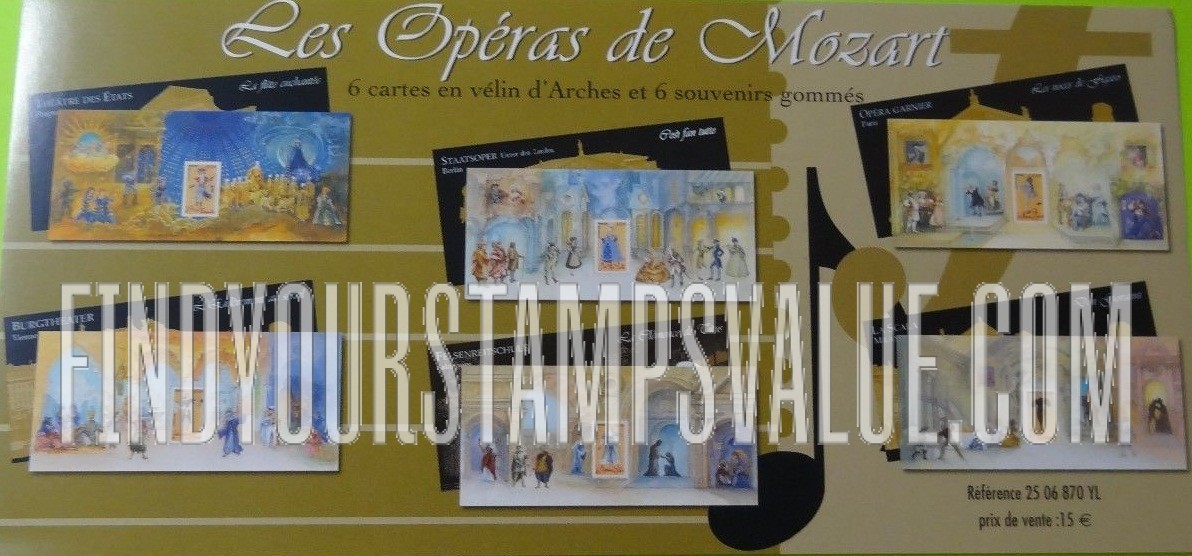 FindYourStampsValue: Costumes From Operas by Wolfgang Amadeus Mozart