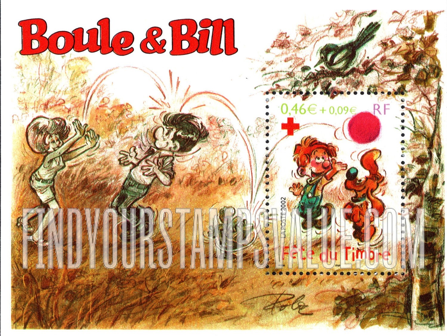 FindYourStampsValue: Boule and Bill, by Jean Roba