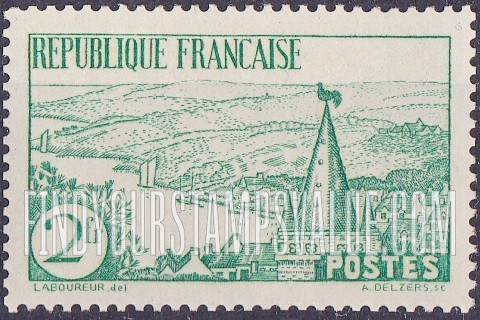 FindYourStampsValue: Breton River Scene