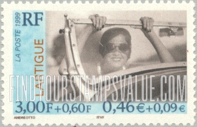 FindYourStampsValue: SEMI-POSTAL - Famous Photographers:  Jacques Lartigue (1894-1986)