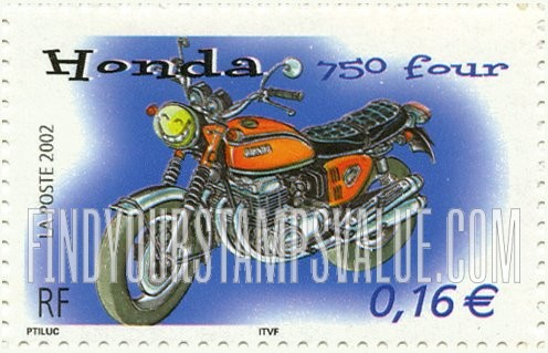 FindYourStampsValue: Motorcycles: Honda 750 four
