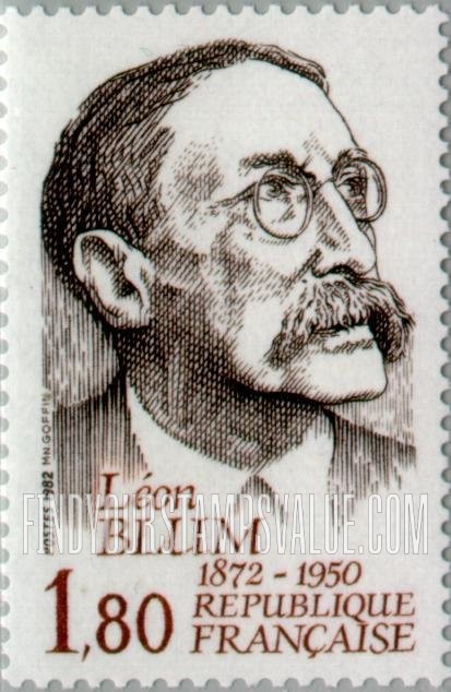 FindYourStampsValue: Leon Blum (1872-1950), Politician