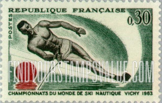 FindYourStampsValue: Water Skiing Slalom