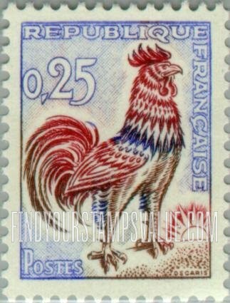 FindYourStampsValue: Gallic Cock