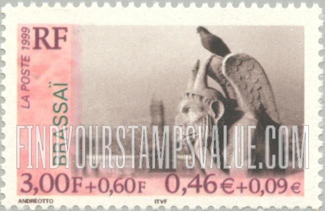 FindYourStampsValue: SEMI-POSTAL - Famous Photographers: Brassai (Gyula Halasz) (1899-1984)