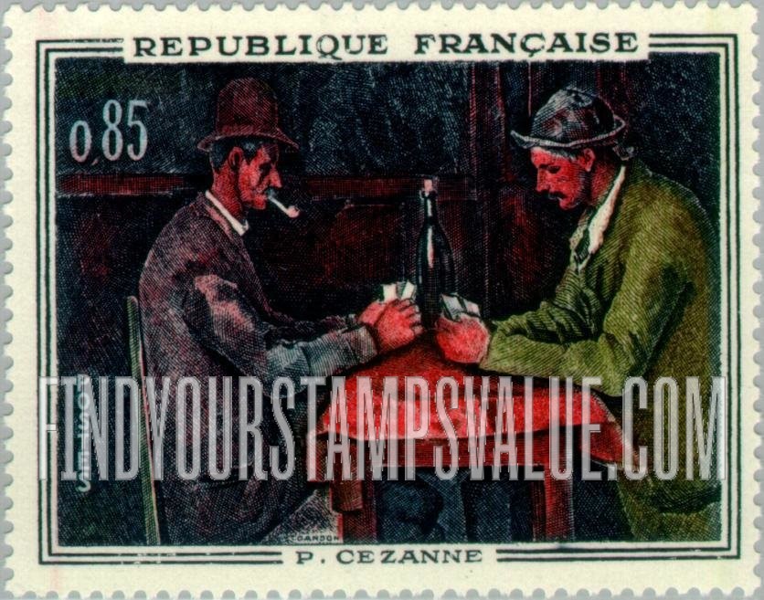 FindYourStampsValue: “The Cardplayers,” by Cézanne