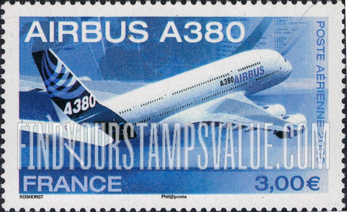 FindYourStampsValue: AIR POST - Airbus A380