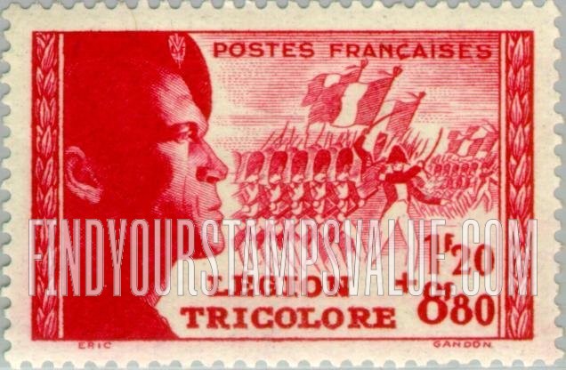 FindYourStampsValue: SEMI-POSTAL - Tricolor Legion