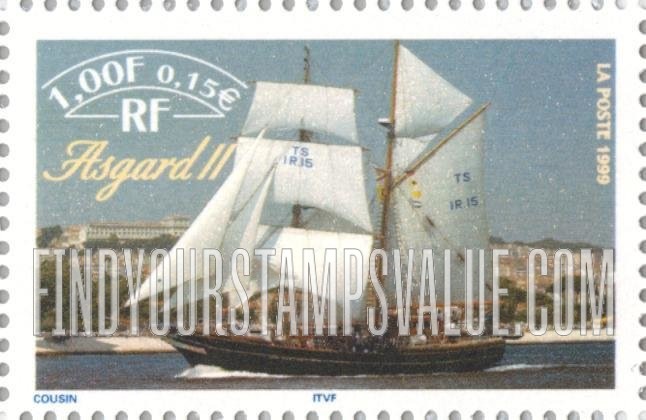 FindYourStampsValue: Gathering of Tall Ships, Rouen, July 9-18: Asgard II