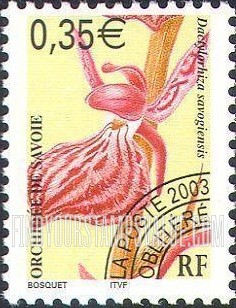FindYourStampsValue: Orchids Type of 2002: Dactylorhiza savogiensis