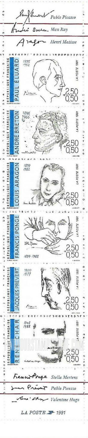 FindYourStampsValue: SEMI-POSTAL - Poets