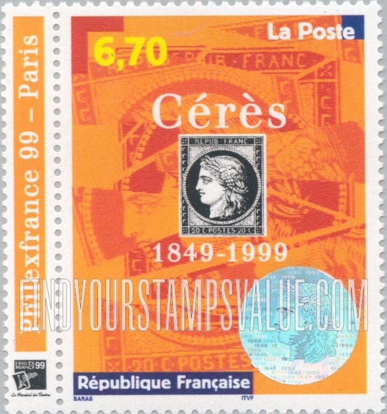 FindYourStampsValue: 1st French Postage Stamps, 150th Anniversary