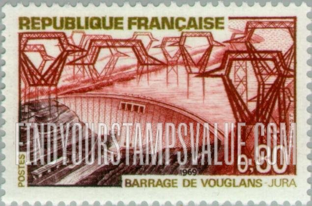 FindYourStampsValue: Vouglans Dam, Jura