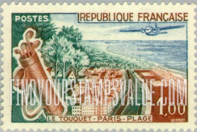 FindYourStampsValue: Paris Beach, Le Touquet