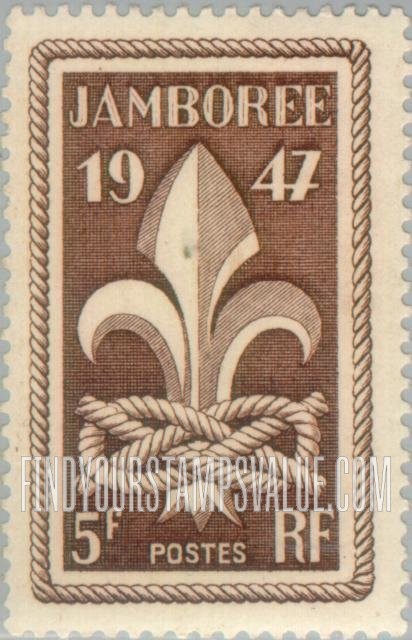 FindYourStampsValue: Fleur-de-Lis and Double Carrick Bend