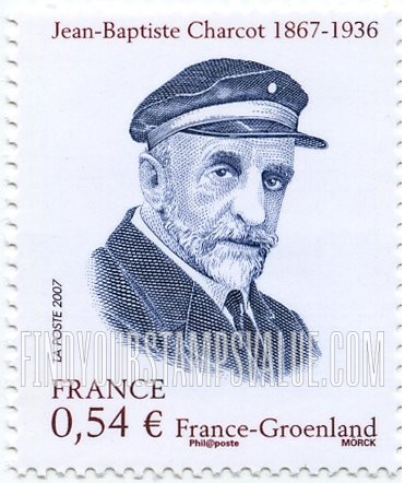 FindYourStampsValue: Jean-Baptiste Charcot (1867-1936), Polar Explorer