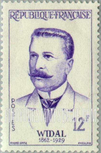 FindYourStampsValue: French Physicians: Fernand Widal