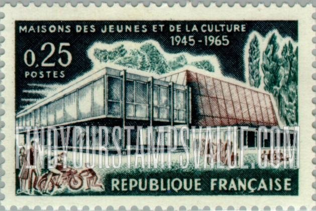 FindYourStampsValue: House of Youth and Culture, Troyes