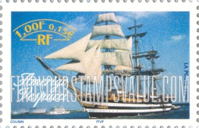 FindYourStampsValue: Gathering of Tall Ships, Rouen, July 9-18: Amerigo Vespucci