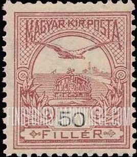 FindYourStampsValue: “Turul” and Crown of Saint Stephen
