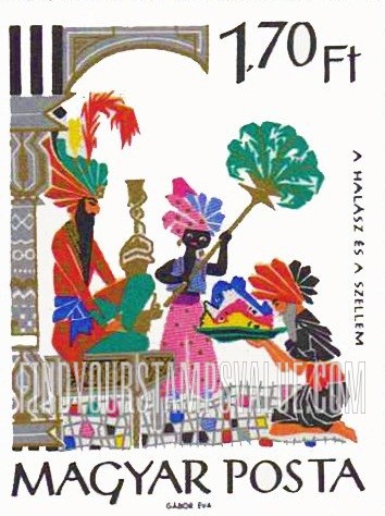 FindYourStampsValue: Tales from the Arabian Nights: The Fisherman and the Genie