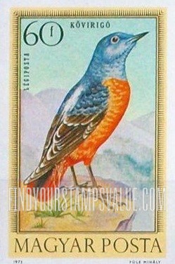 FindYourStampsValue: Rock thrush