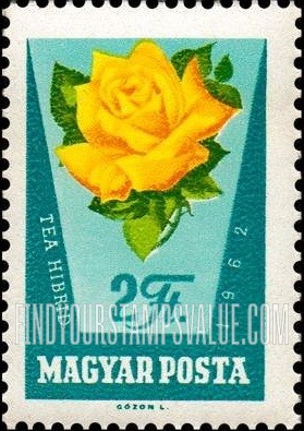FindYourStampsValue: Tea Hibrid Rose