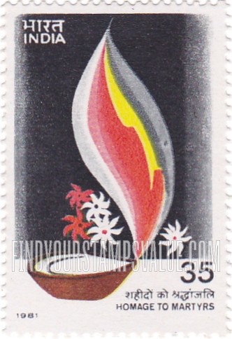 FindYourStampsValue: Republic of India: Homage to martyrs - भारत गणराज्य: शहीदों को श्रद्धांजलि