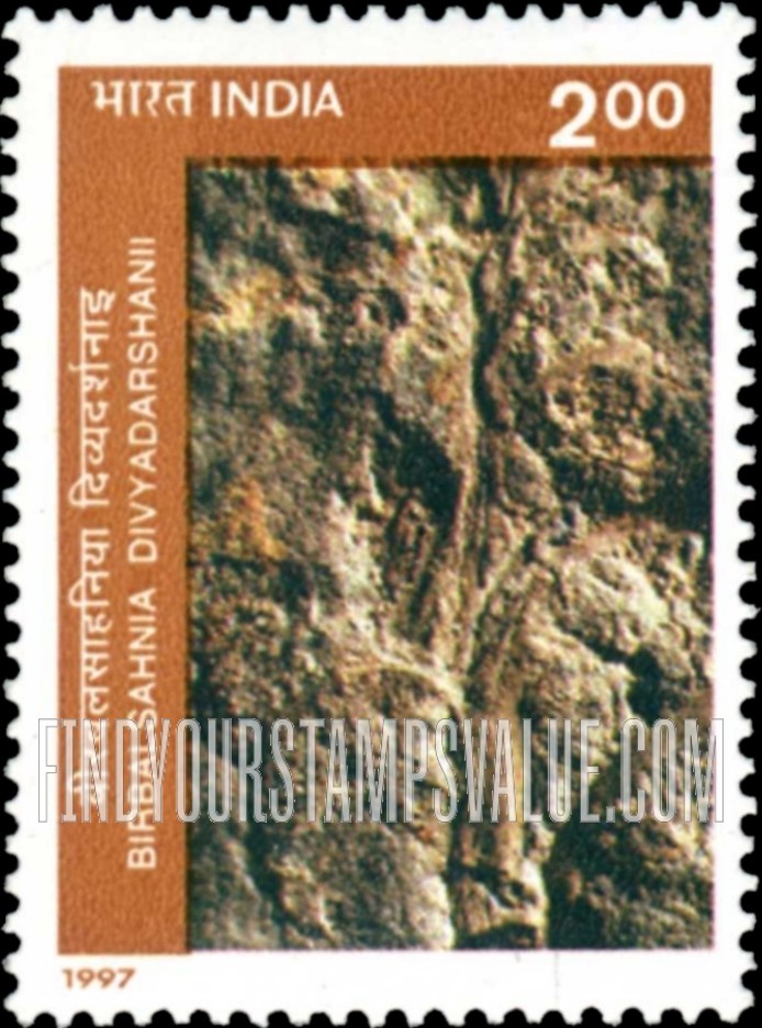 FindYourStampsValue: Republic of India: Birbalsahnia Divyadarshanii - भारत गणराज्य: बीरबलसाहनिया दिव्यदर्शनाइ
