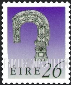 FindYourStampsValue: Art treasures of Ireland: Lismore Crosier, vertical