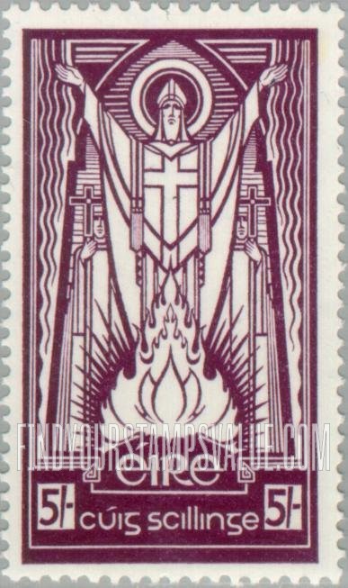 FindYourStampsValue: Saint Patrick and Paschal Fire