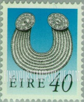 FindYourStampsValue: Art treasures of Ireland: Gleninsheen Collar, vertical