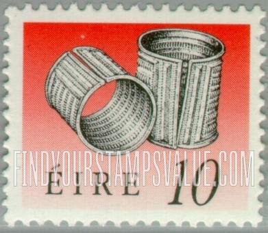 FindYourStampsValue: Art treasures of Ireland: Derrinboy Armlets