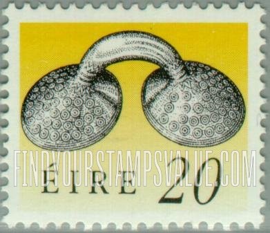 FindYourStampsValue: Art treasures of Ireland: Gold Dress Fastener