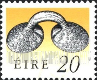 FindYourStampsValue: Art treasures of Ireland: Gold Dress Fastener