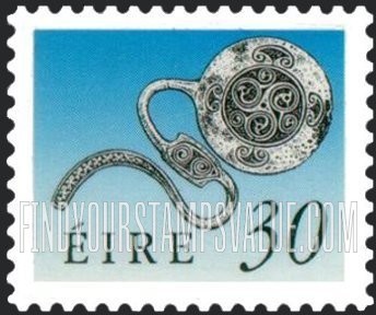 FindYourStampsValue: Art treasures of Ireland: Enamel Latchet Brooch