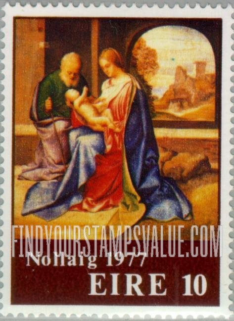 FindYourStampsValue: Holy Family, by Giorgione