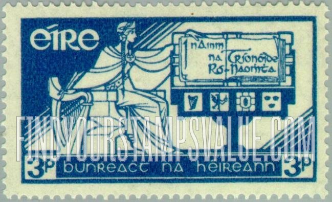 FindYourStampsValue: Allegory of Ireland and Constitution