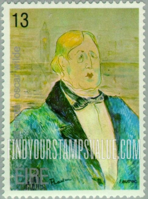 FindYourStampsValue: Oscar Wilde, by Toulouse-Lautrec: Europa Issue