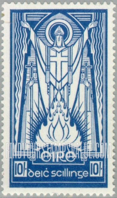 FindYourStampsValue: Saint Patrick and Paschal Fire