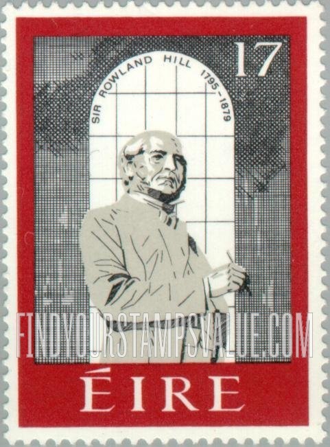 FindYourStampsValue: Rowland Hill, Bronze Statue