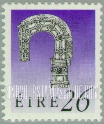 FindYourStampsValue: Art treasures of Ireland: Lismore Crosier, vertical
