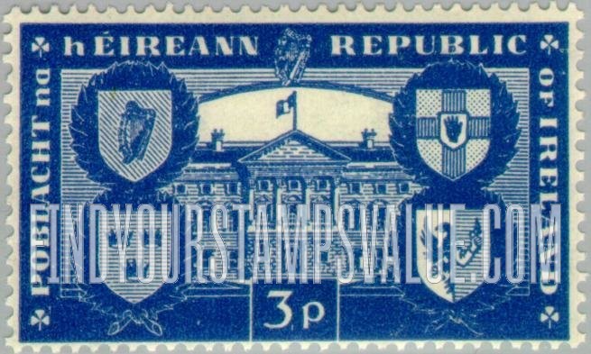 FindYourStampsValue: Leinster House, Dublin