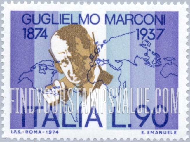 FindYourStampsValue: Marconi and world map
