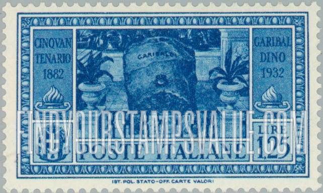 FindYourStampsValue: Garibaldi Carrying His Dying Wife