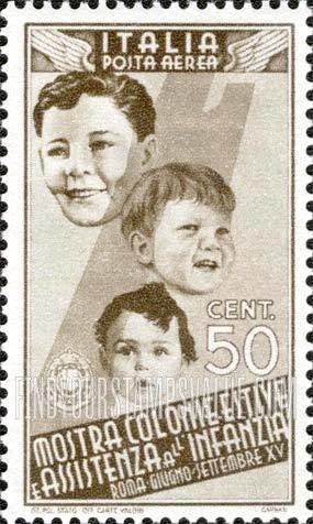 FindYourStampsValue: AIR POST - Heads of Children